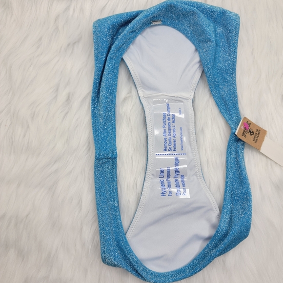 Pink Victoria's Secret shimmer brazilian bikini bottom. - Picture 9 of 10